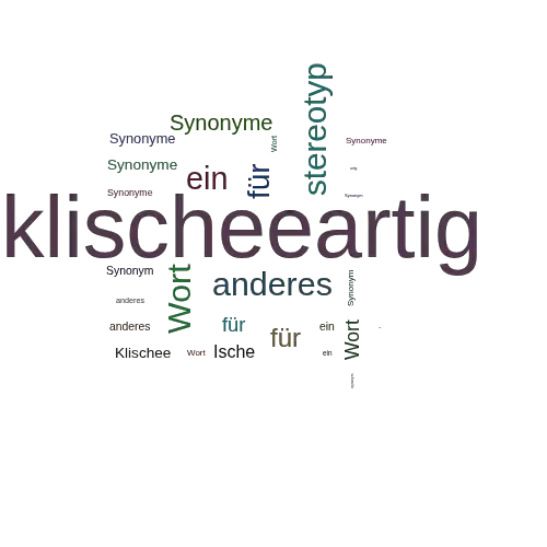 Ein anderes Wort für klischeeartig - Synonym klischeeartig