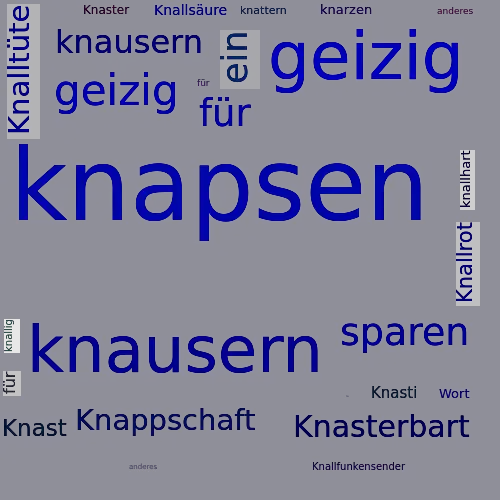 Ein anderes Wort für knapsen - Synonym knapsen