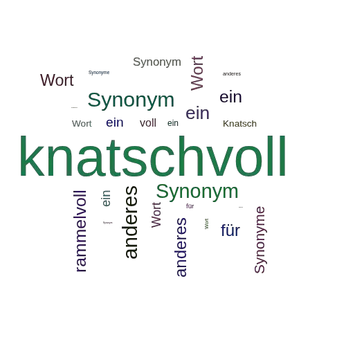 Ein anderes Wort für knatschvoll - Synonym knatschvoll