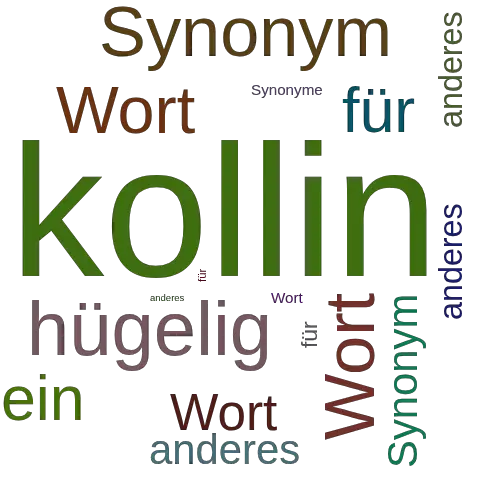 Ein anderes Wort für kollin - Synonym kollin