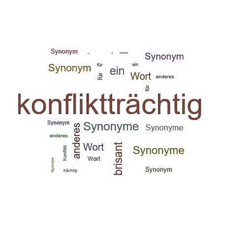 Ein anderes Wort für konfliktträchtig - Synonym konfliktträchtig