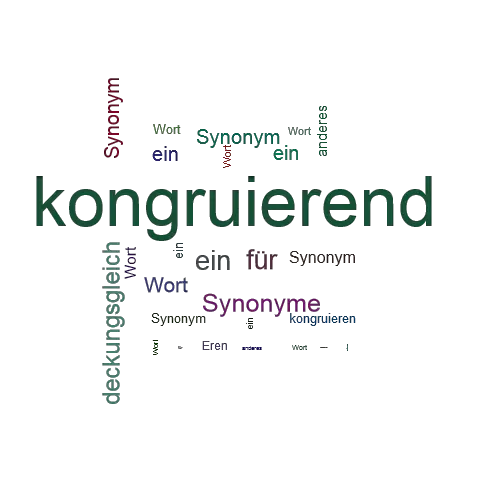 Ein anderes Wort für kongruierend - Synonym kongruierend