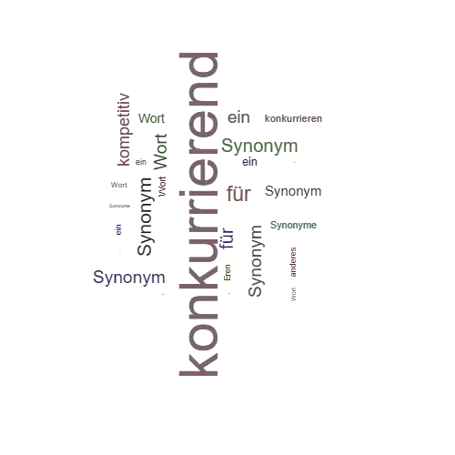 Ein anderes Wort für konkurrierend - Synonym konkurrierend