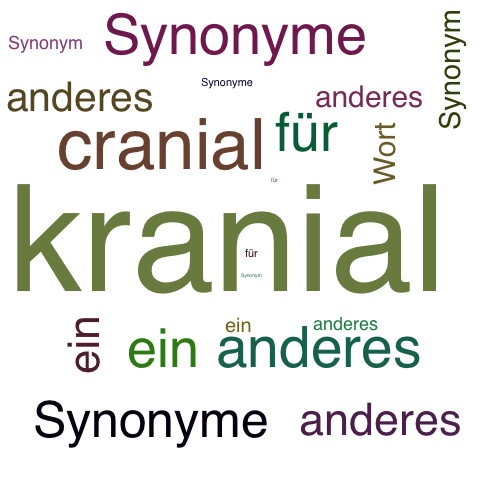 Ein anderes Wort für kranial - Synonym kranial