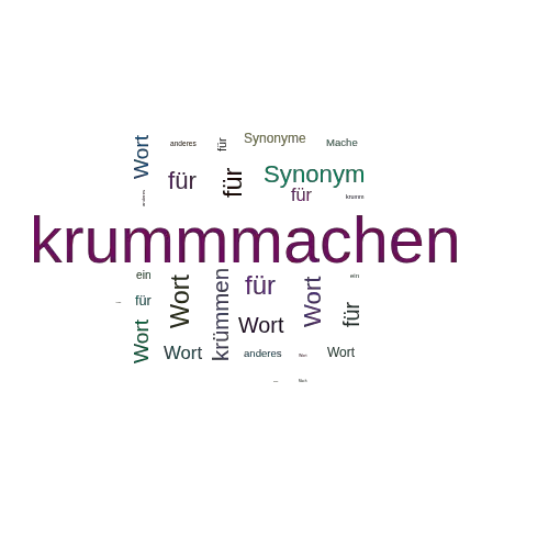 Ein anderes Wort für krummmachen - Synonym krummmachen
