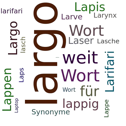 Ein anderes Wort für largo - Synonym largo