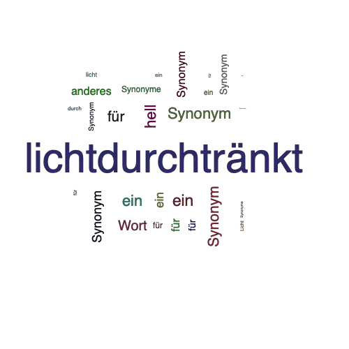 Ein anderes Wort für lichtdurchtränkt - Synonym lichtdurchtränkt