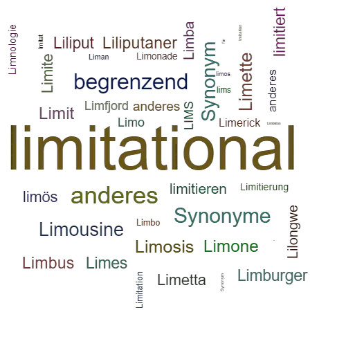 Ein anderes Wort für limitational - Synonym limitational