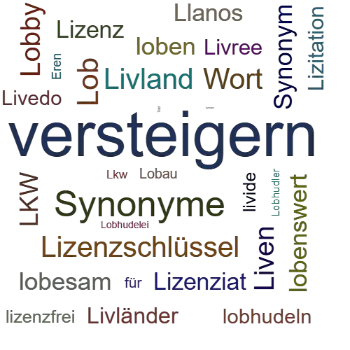 Ein anderes Wort für lizitieren - Synonym lizitieren