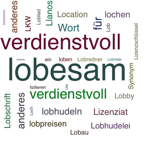 Ein anderes Wort für lobesam - Synonym lobesam