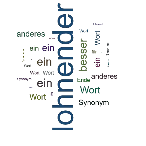 Ein anderes Wort für lohnender - Synonym lohnender