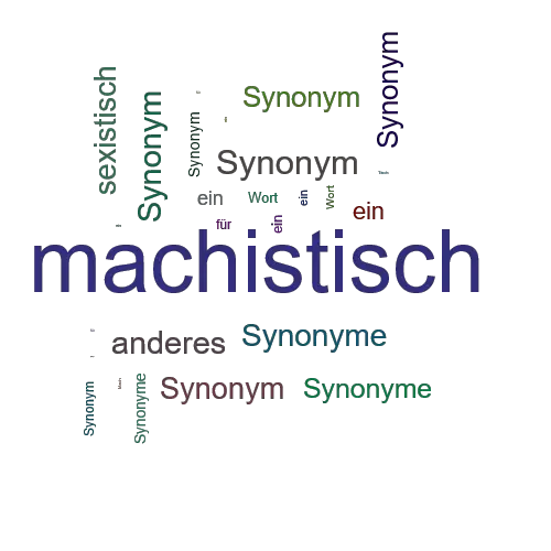 Ein anderes Wort für machistisch - Synonym machistisch