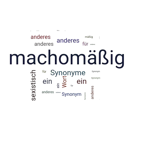 Ein anderes Wort für machomäßig - Synonym machomäßig