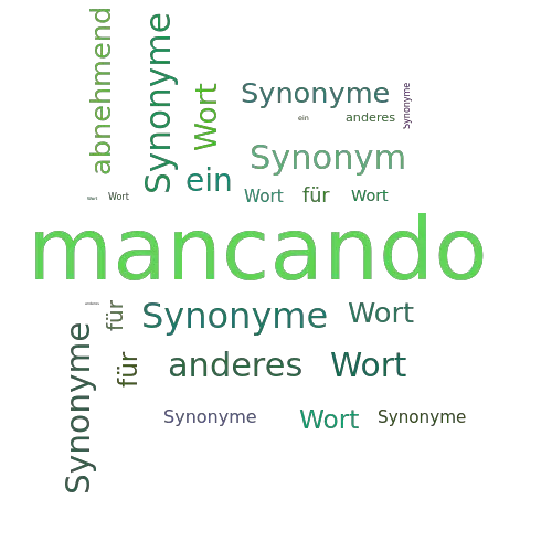 Ein anderes Wort für mancando - Synonym mancando