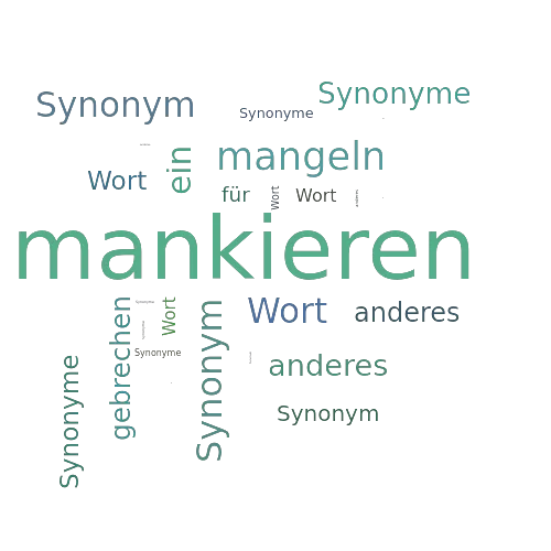 Ein anderes Wort für mankieren - Synonym mankieren