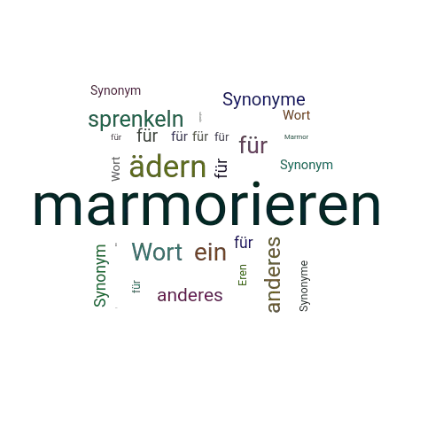 Ein anderes Wort für marmorieren - Synonym marmorieren