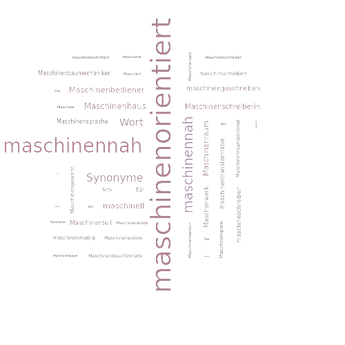 Ein anderes Wort für maschinenorientiert - Synonym maschinenorientiert