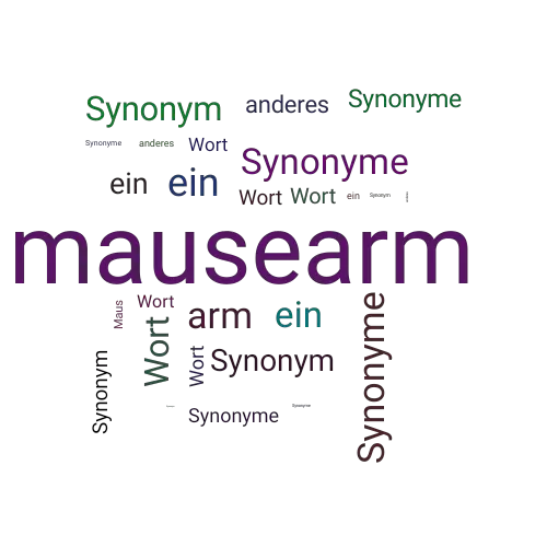 Ein anderes Wort für mausearm - Synonym mausearm