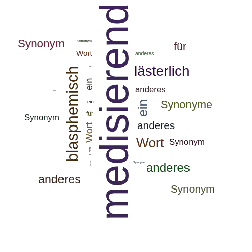 Ein anderes Wort für medisierend - Synonym medisierend
