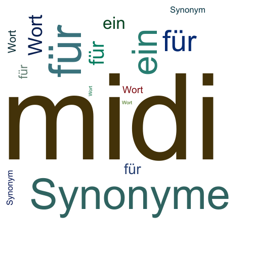 Ein anderes Wort für midi - Synonym midi