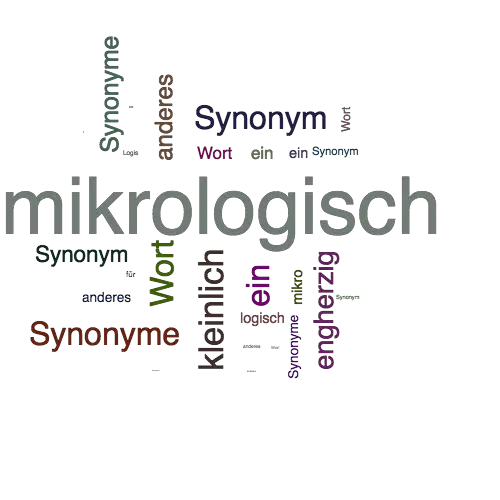 Ein anderes Wort für mikrologisch - Synonym mikrologisch