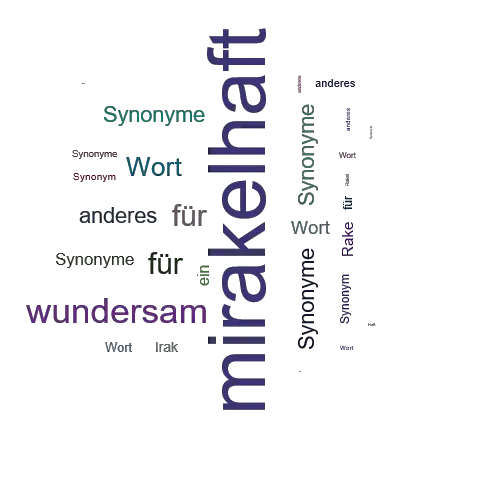 Ein anderes Wort für mirakelhaft - Synonym mirakelhaft