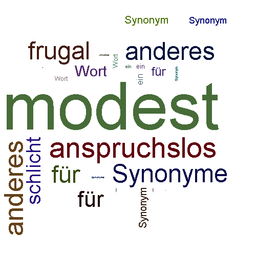 Ein anderes Wort für modest - Synonym modest