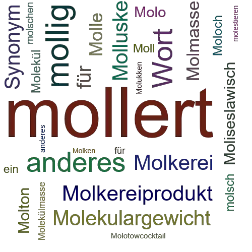 Ein anderes Wort für mollert - Synonym mollert