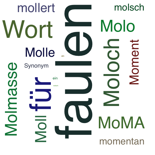 Ein anderes Wort für molschen - Synonym molschen