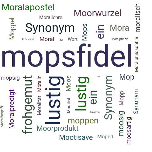 Ein anderes Wort für mopsfidel - Synonym mopsfidel
