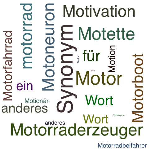 Ein anderes Wort für motorisch - Synonym motorisch