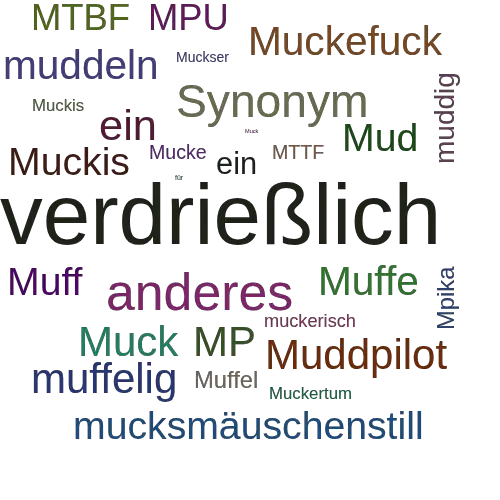 Ein anderes Wort für muckisch - Synonym muckisch