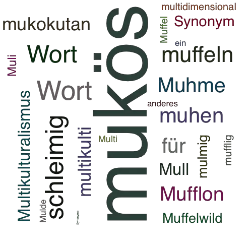 Ein anderes Wort für mukös - Synonym mukös