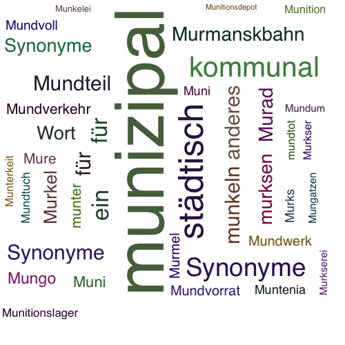 Ein anderes Wort für munizipal - Synonym munizipal