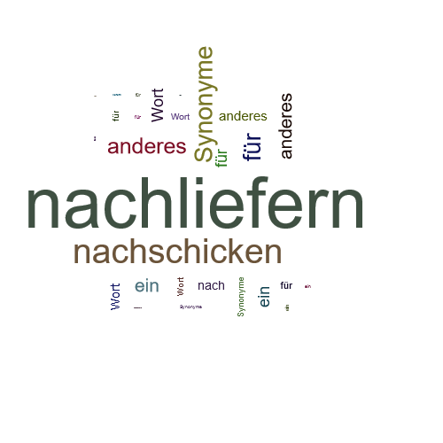 Ein anderes Wort für nachliefern - Synonym nachliefern