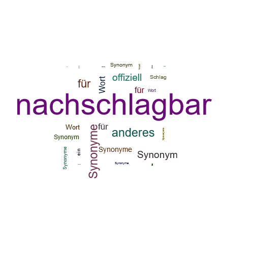 Ein anderes Wort für nachschlagbar - Synonym nachschlagbar