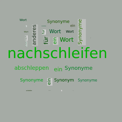 Ein anderes Wort für nachschleifen - Synonym nachschleifen