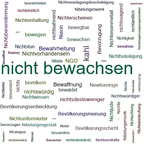Ein anderes Wort für nicht bewachsen - Synonym nicht bewachsen