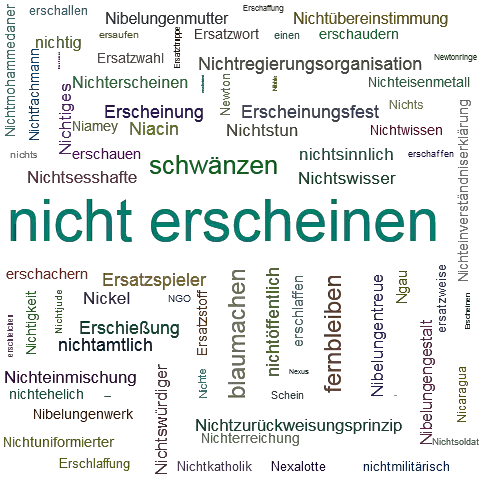 Ein anderes Wort für nicht erscheinen - Synonym nicht erscheinen