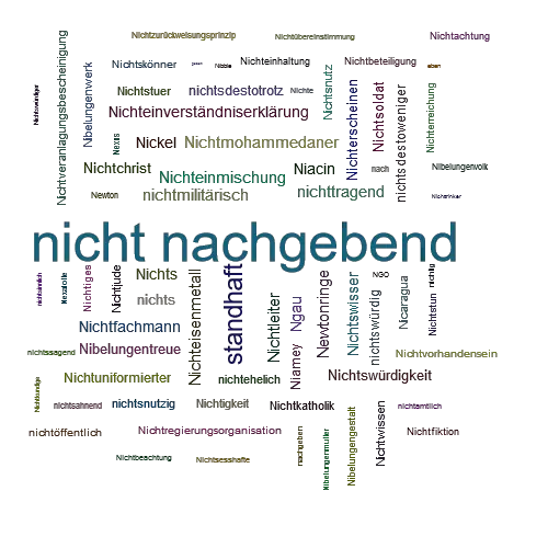Ein anderes Wort für nicht nachgebend - Synonym nicht nachgebend