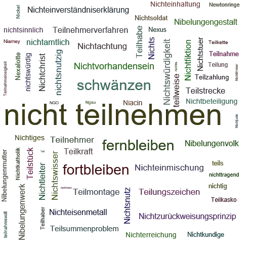 Ein anderes Wort für nicht teilnehmen - Synonym nicht teilnehmen