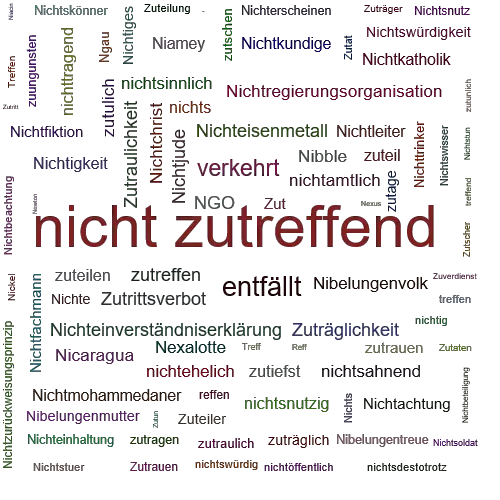Ein anderes Wort für nicht zutreffend - Synonym nicht zutreffend