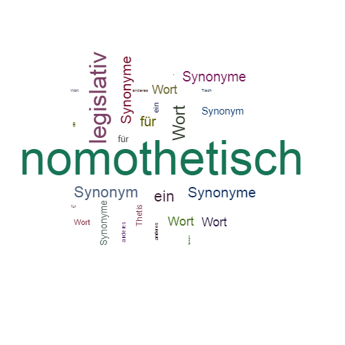 Ein anderes Wort für nomothetisch - Synonym nomothetisch