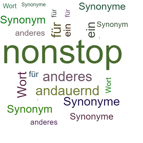 Ein anderes Wort für nonstop - Synonym nonstop