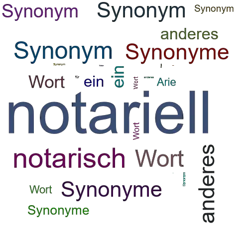 Ein anderes Wort für notariell - Synonym notariell