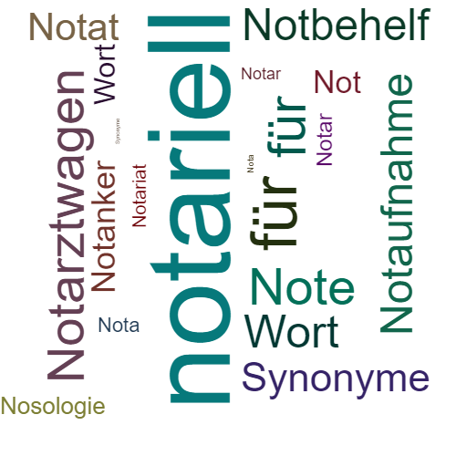 Ein anderes Wort für notarisch - Synonym notarisch