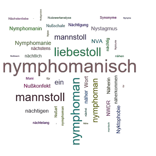 Ein anderes Wort für nymphomanisch - Synonym nymphomanisch