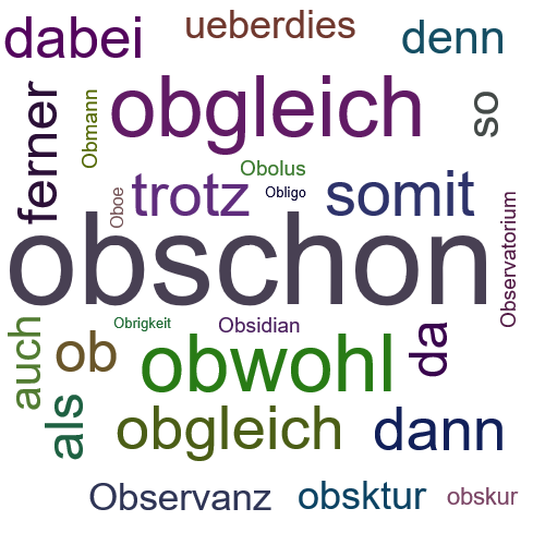 Ein anderes Wort für obschon - Synonym obschon