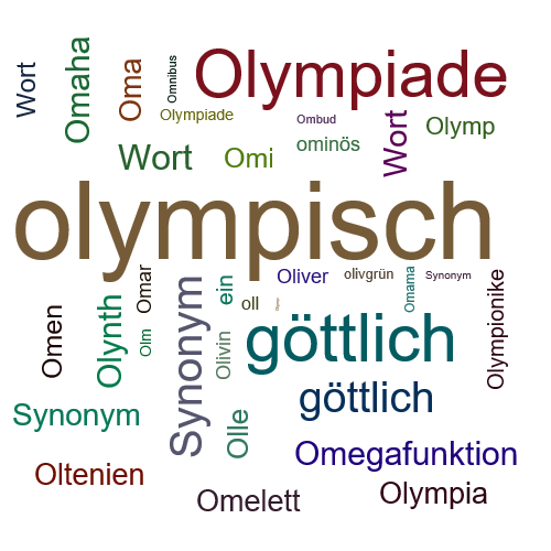 Ein anderes Wort für olympisch - Synonym olympisch