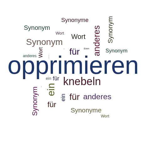 Ein anderes Wort für opprimieren - Synonym opprimieren
